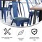 Flash Furniture Blue Metal Stack Chair with Teal Poly Resin Seat CH-31230-BL-PL1C-GG - alternate 4